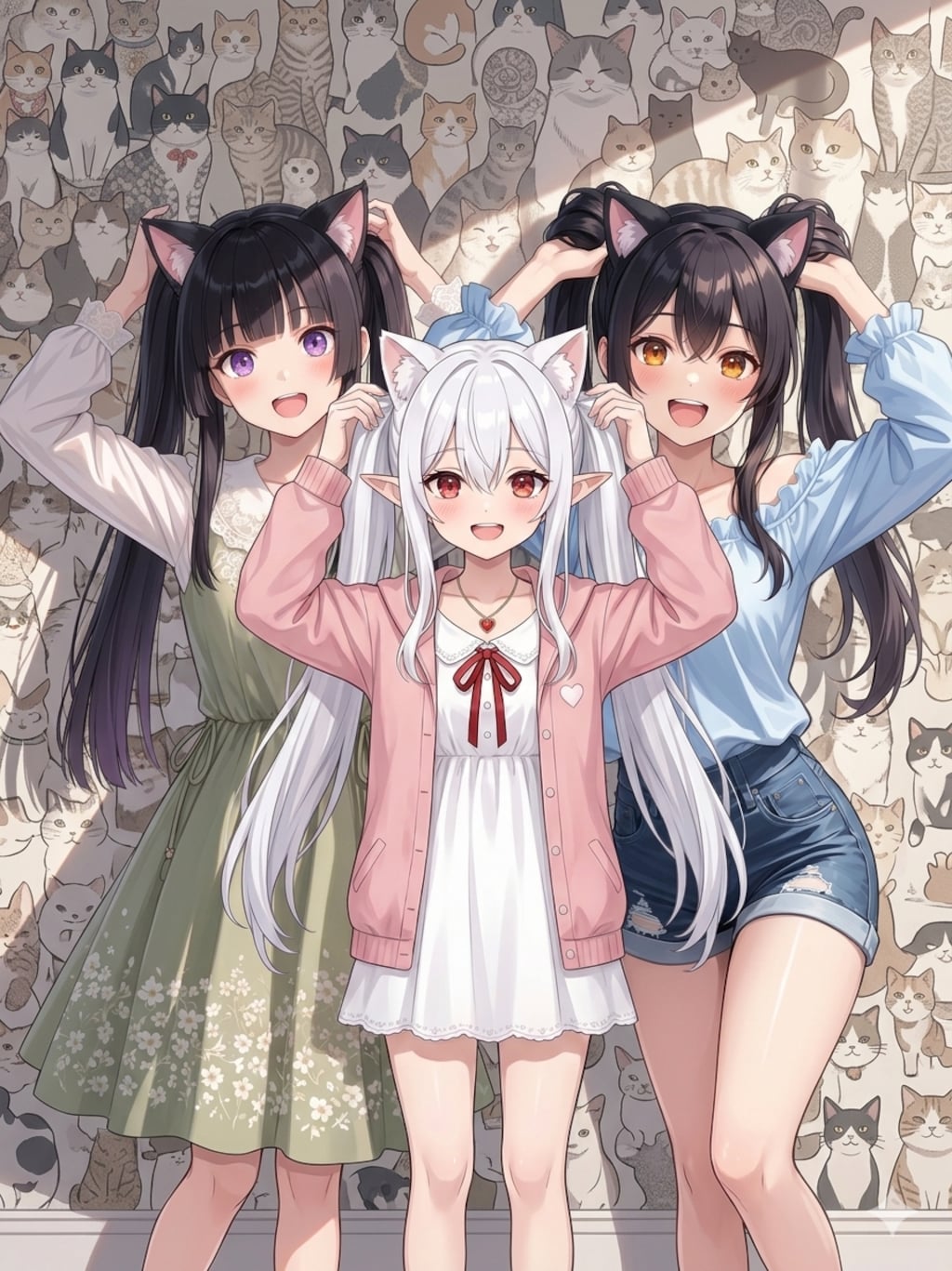 餅さんのふうさんとひまりさんとシロネさん