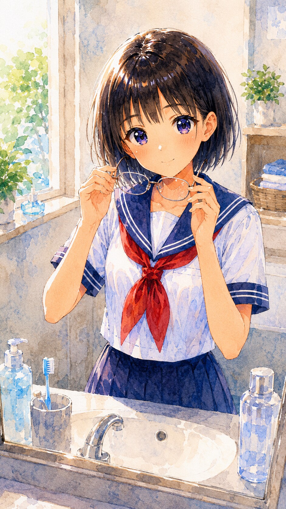 朝の準備OK♪
