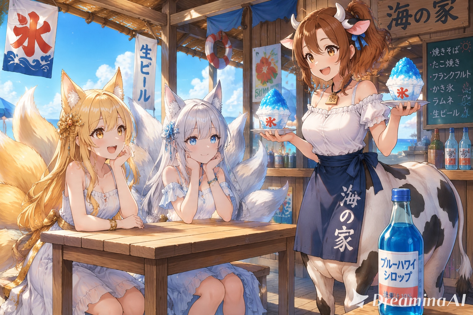 海の家とかき氷とファンタジー