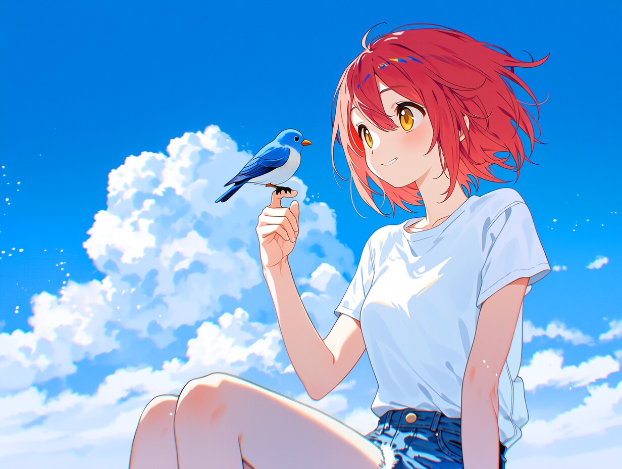 100.「と」→「鳥」鈴九 | の人気AIイラスト・グラビア