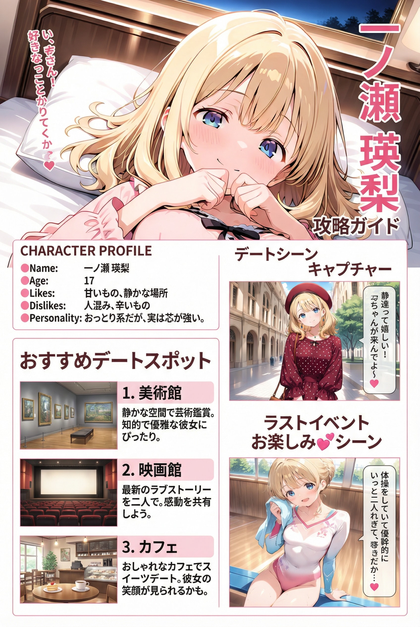 新体操部の瑛梨ちゃん✨が恋愛ゲームに⁉️😳💞✨ | の人気AIイラスト・グラビア