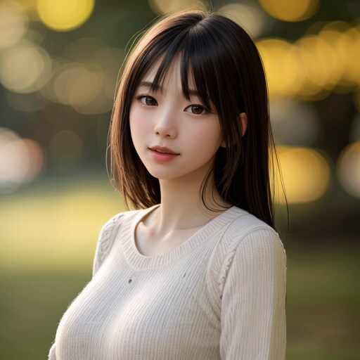 ニットセーター女子