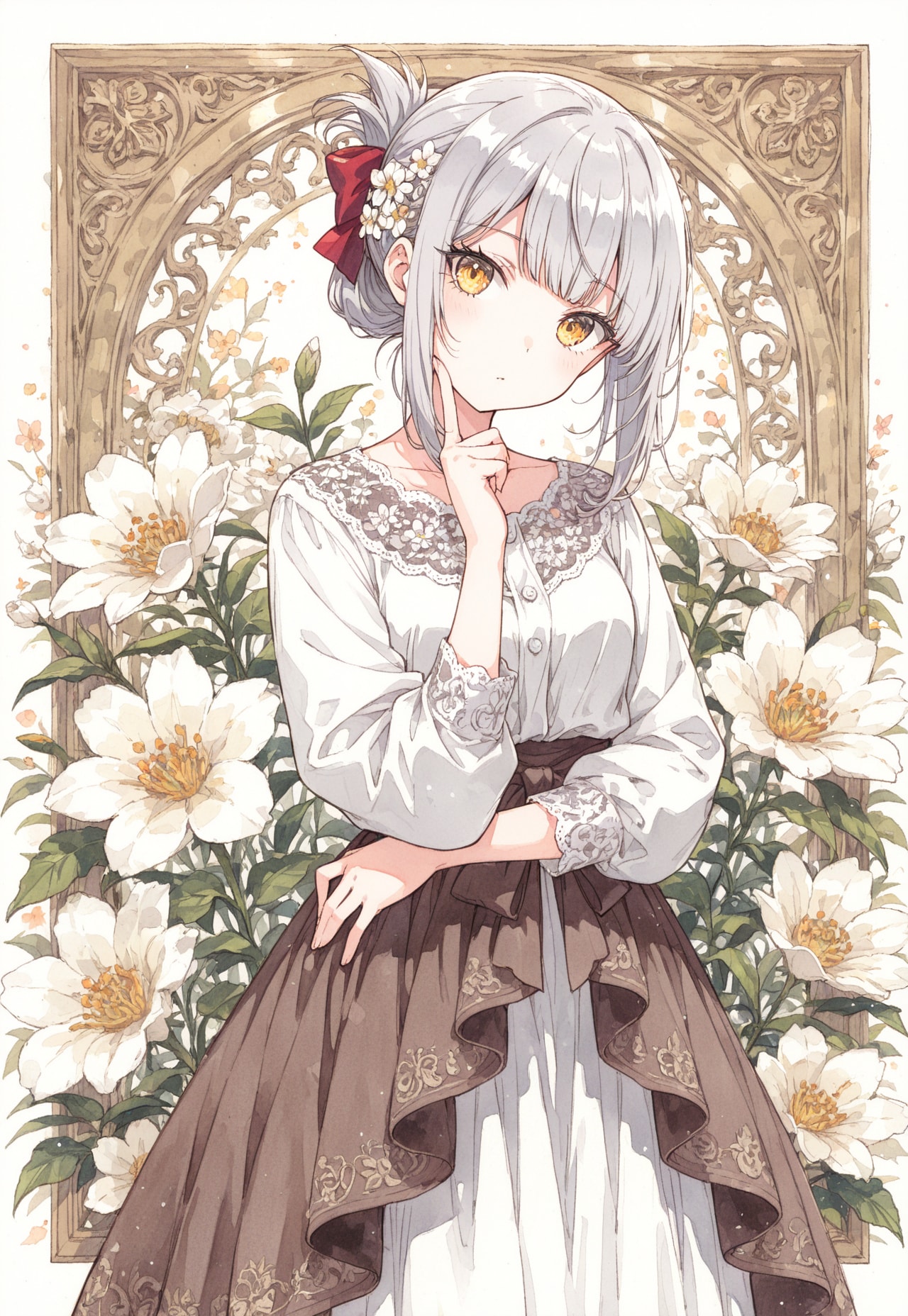 看板娘　flowers