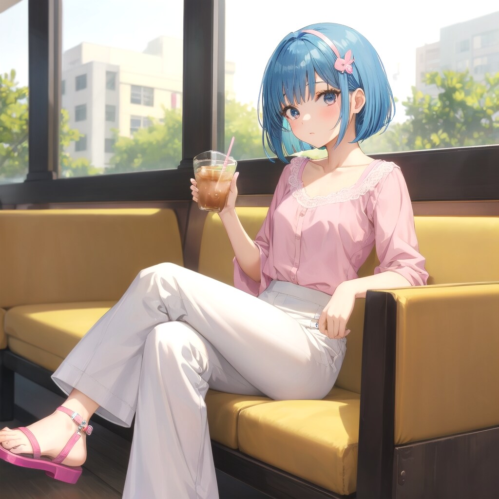 アイスティーを飲みながら