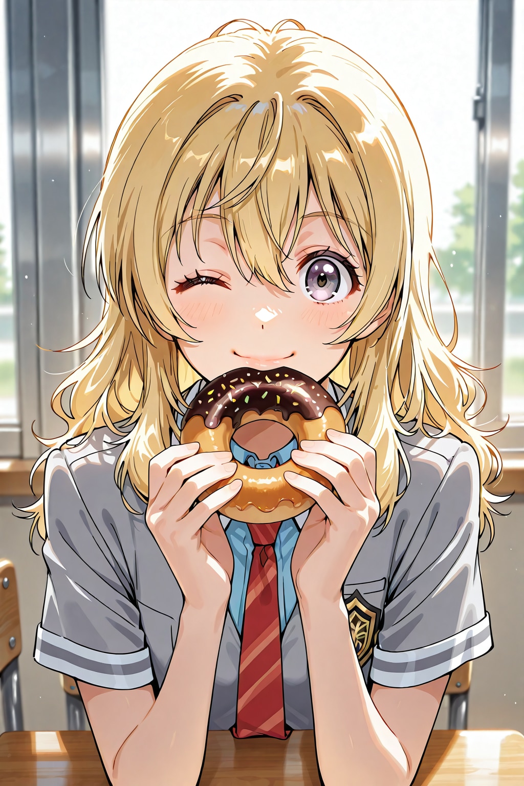 ほらまた思い詰めた暗い顔して！ドーナツでも食べて、この穴みたいに見通し明るく！