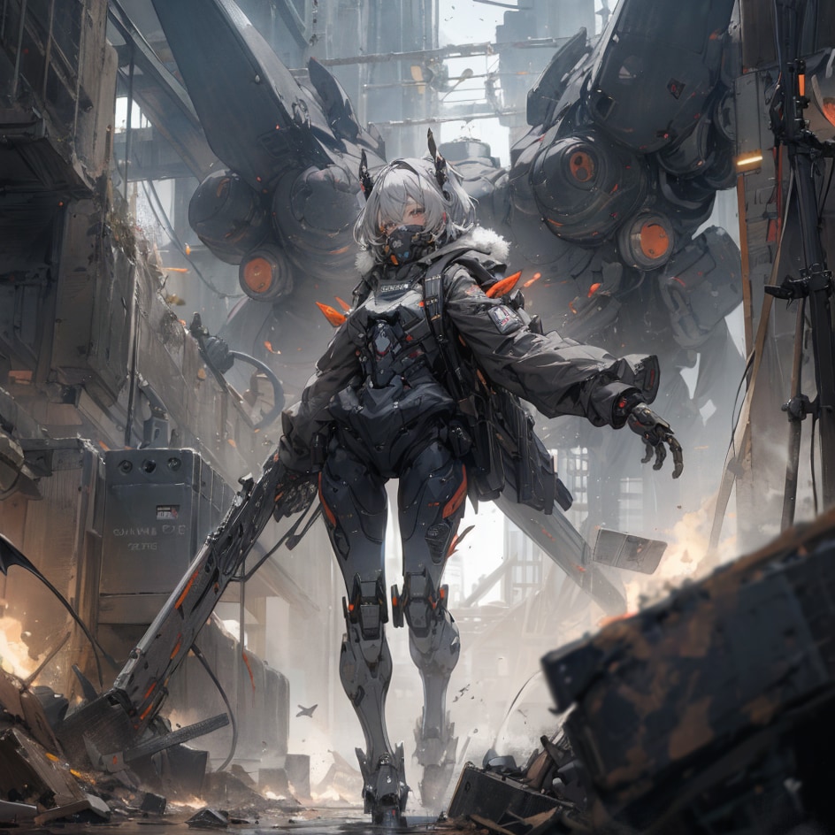 Girl and Robot1150