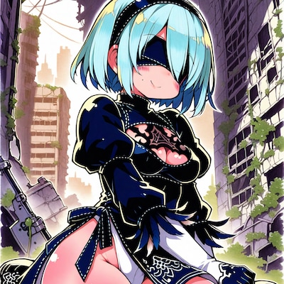 むっちり2Bちゃん♪(ヨルハ二号B型)