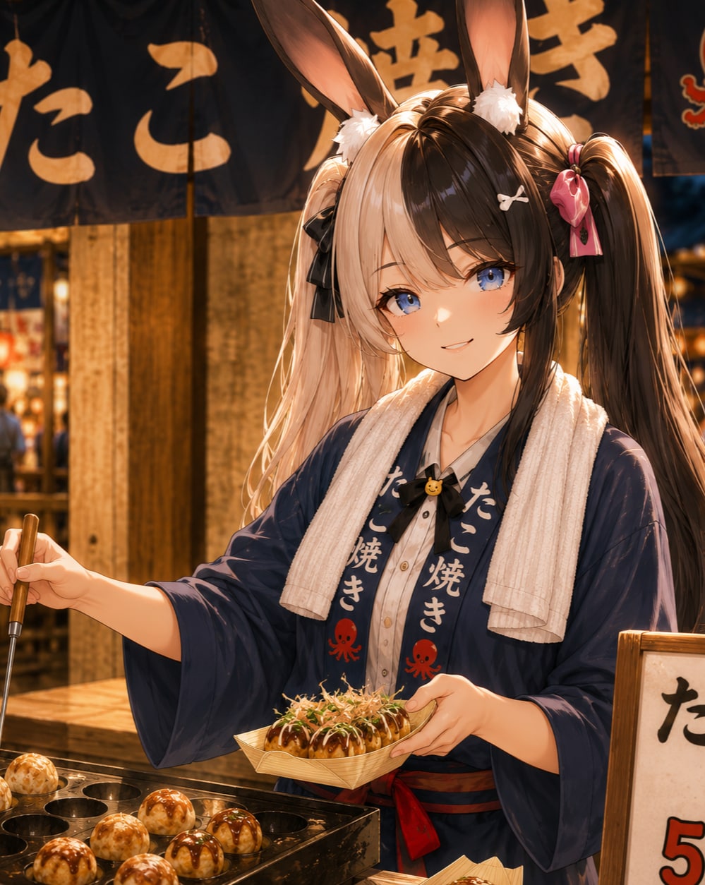 夜店楽しい🎆　🐙いらっしゃい‼️