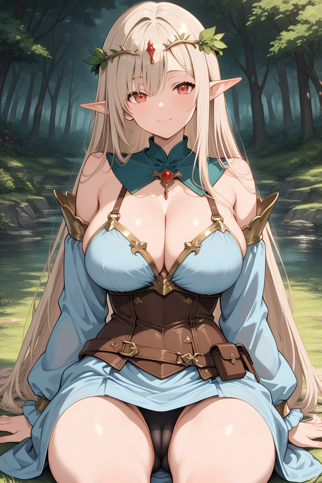 エルフは黒パンティーでマンスジくっきりしてる説