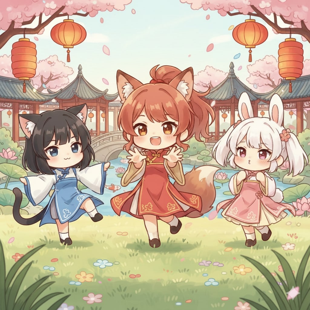 チャイナ服の娘達 | の人気AIイラスト・グラビア