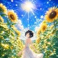 ひまわり畑で会いましょう 🌻 ふぞろいサイズのひまわりポスト 5枚目