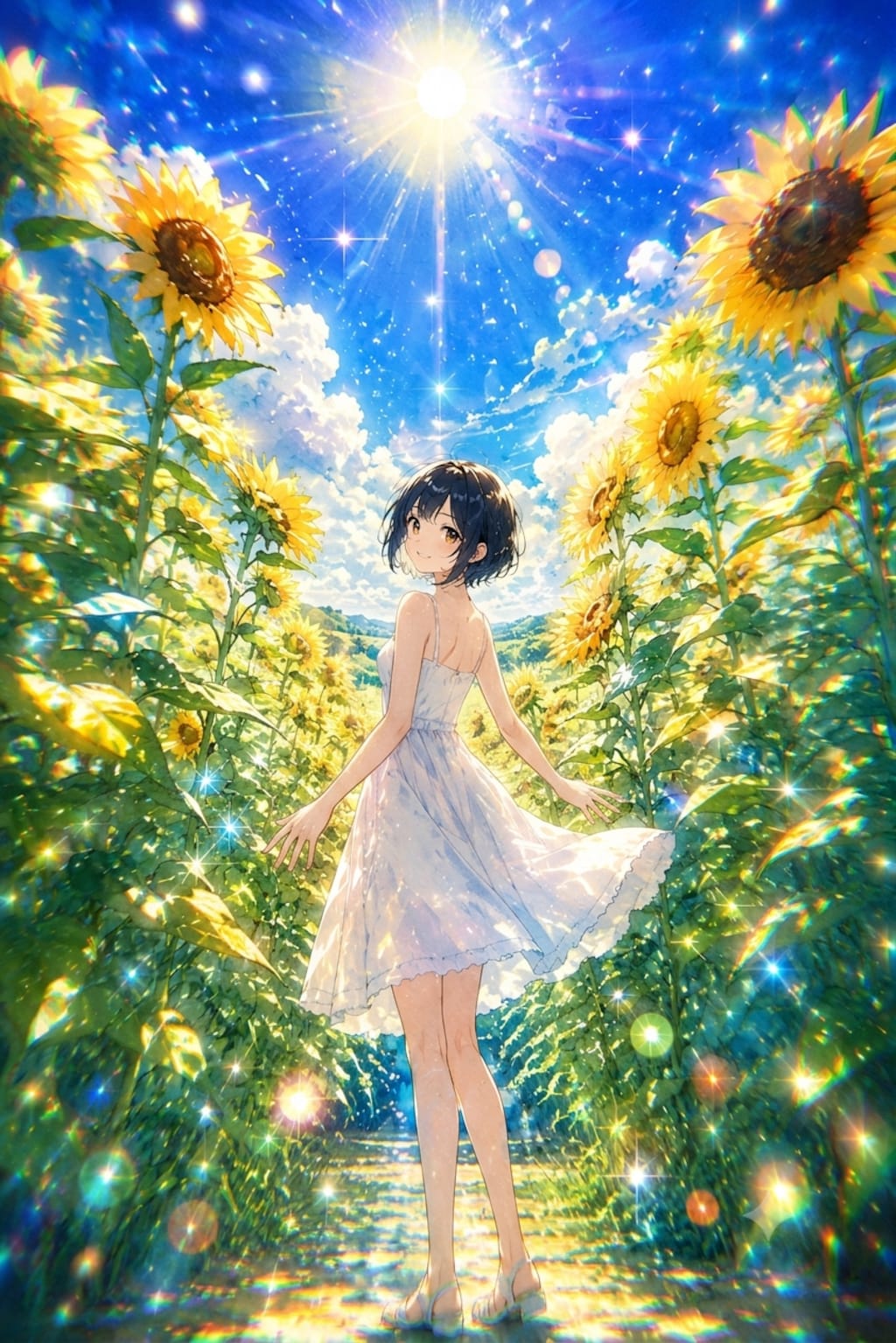ひまわり畑で会いましょう 🌻 ふぞろいサイズのひまわりポスト