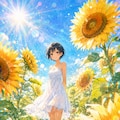 ひまわり畑で会いましょう 🌻 ふぞろいサイズのひまわりポスト 4枚目