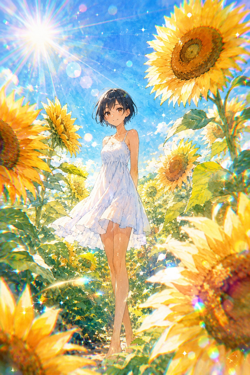 ひまわり畑で会いましょう 🌻 ふぞろいサイズのひまわりポスト