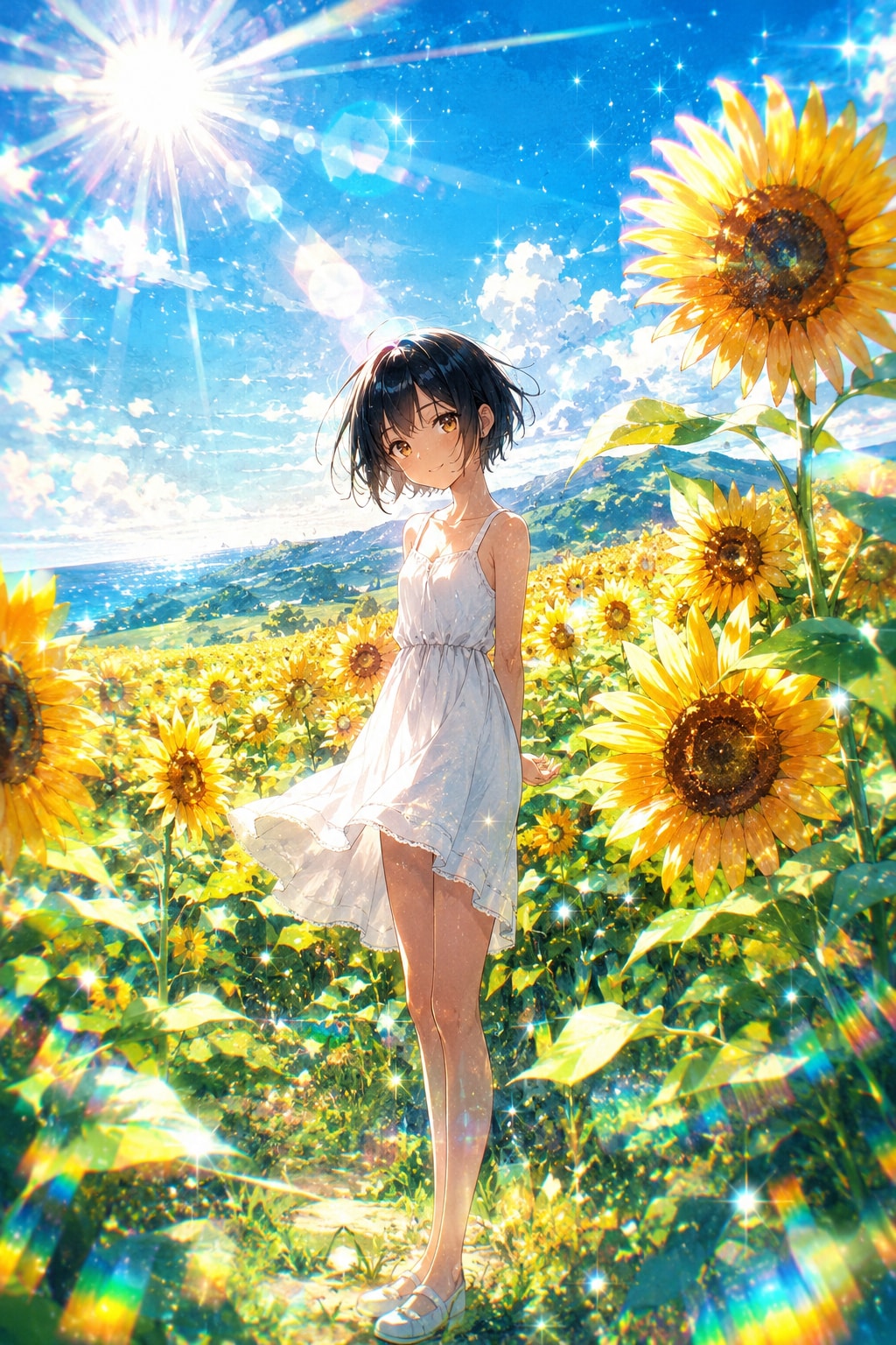 ひまわり畑で会いましょう 🌻 ふぞろいサイズのひまわりポスト