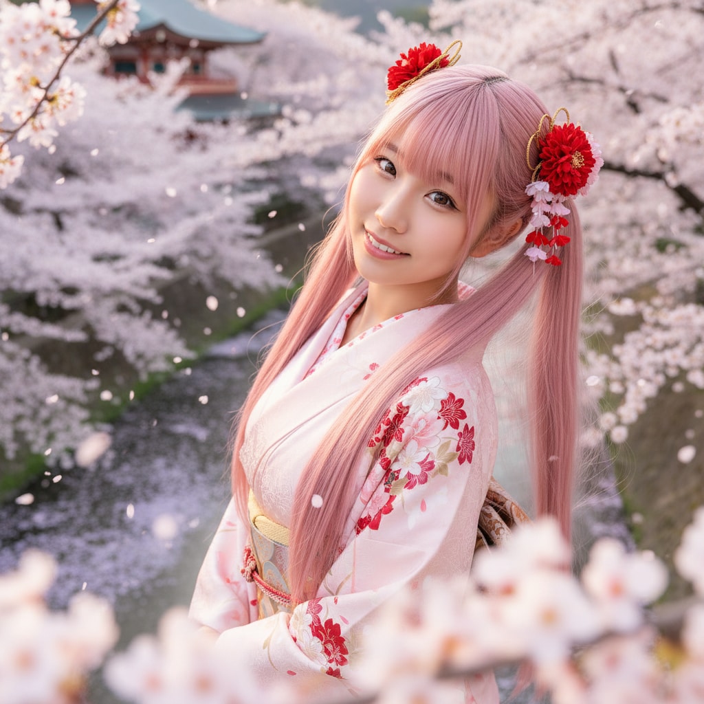 ももツイさん。桜