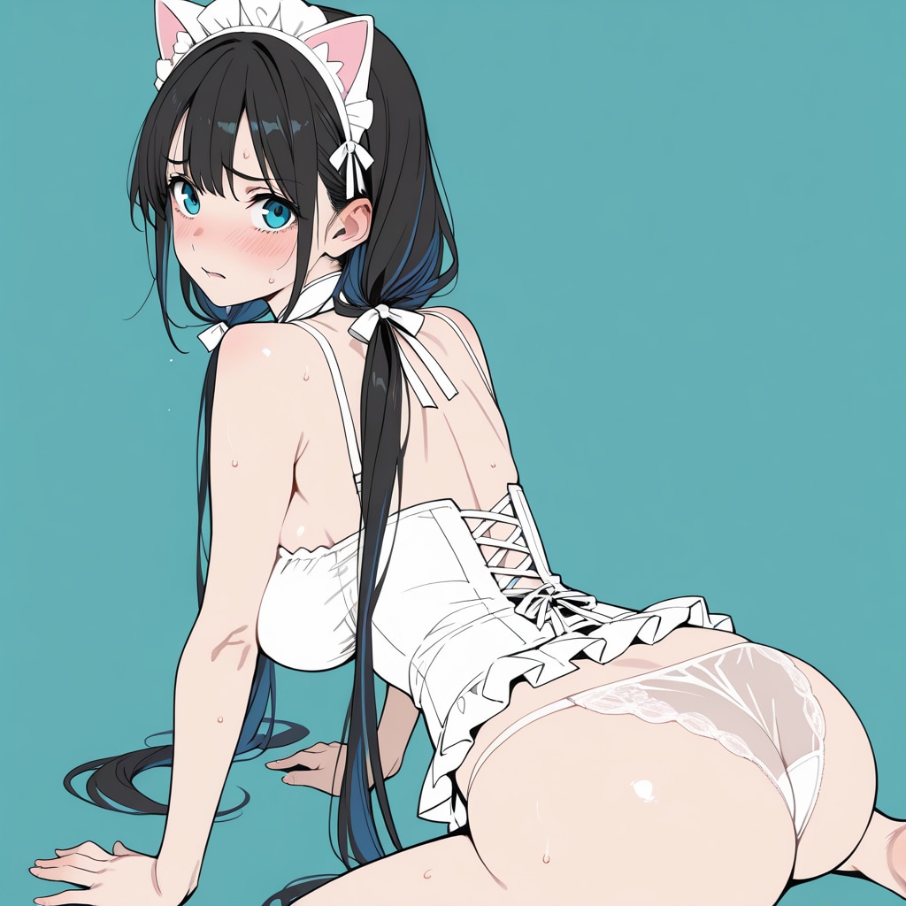 猫耳🐈‍⬛メイド、コルセット💗