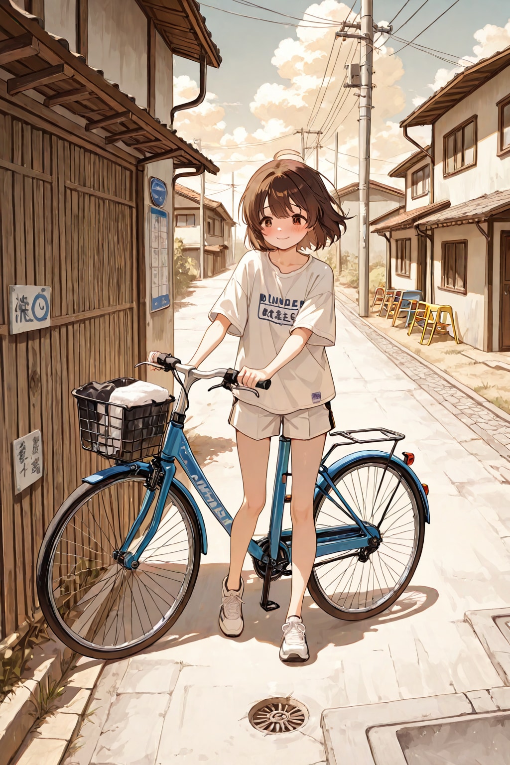 自転車の少女 | の人気AIイラスト・グラビア
