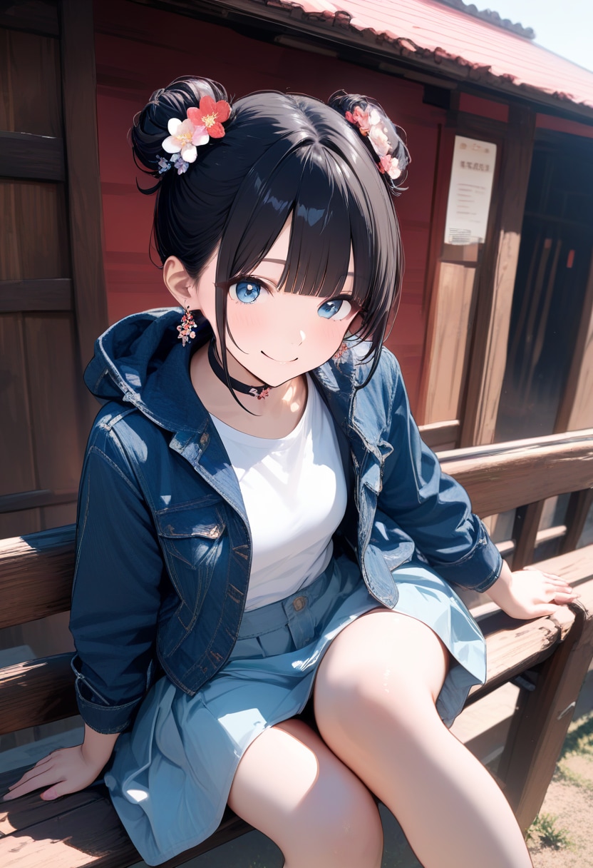 まーるのおだんご工房🍡✨さんの美佳ちゃんをドライブに連れてっちゃいました。 | の人気AIイラスト・グラビア