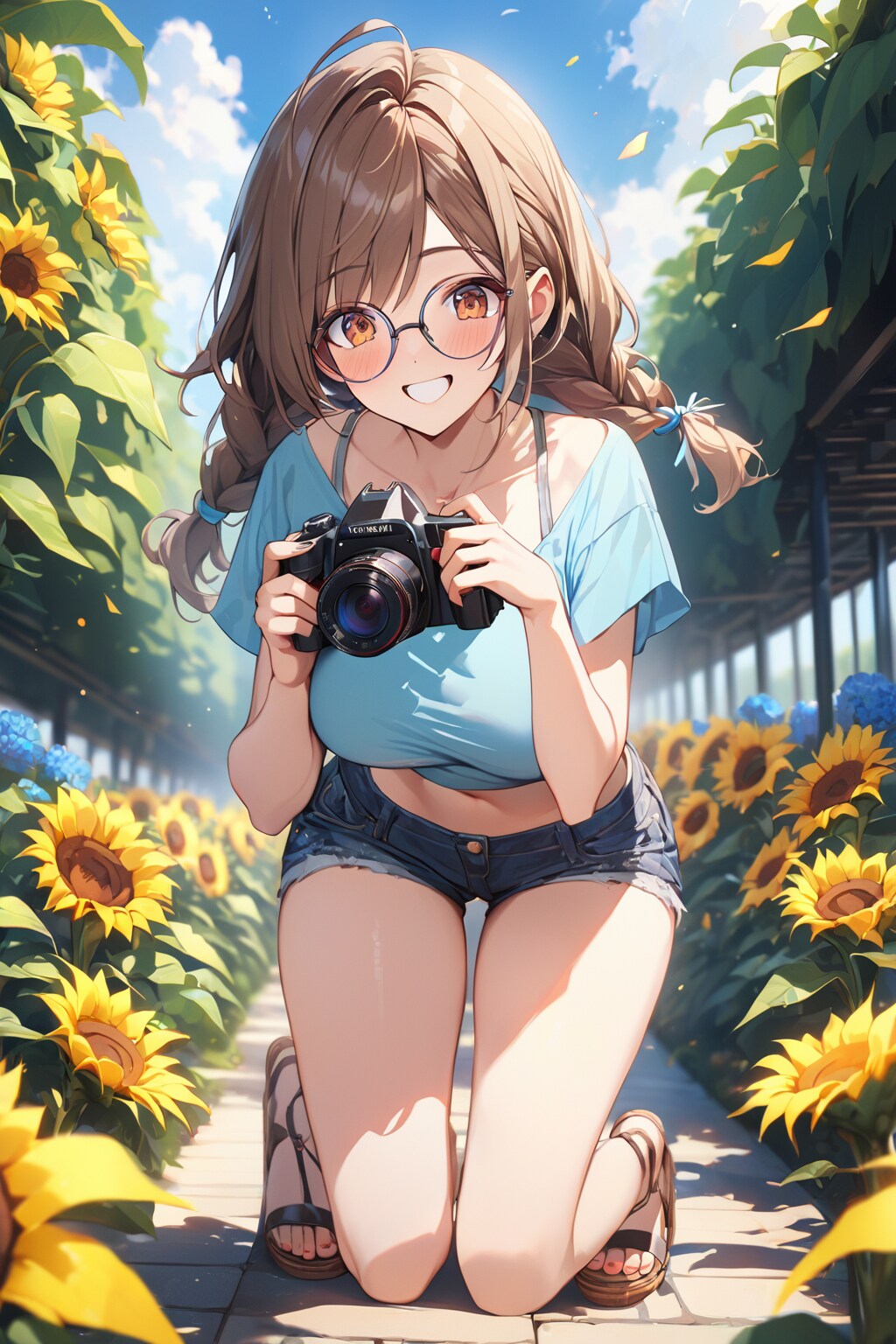 私はモデルじゃないの。撮影する方です。