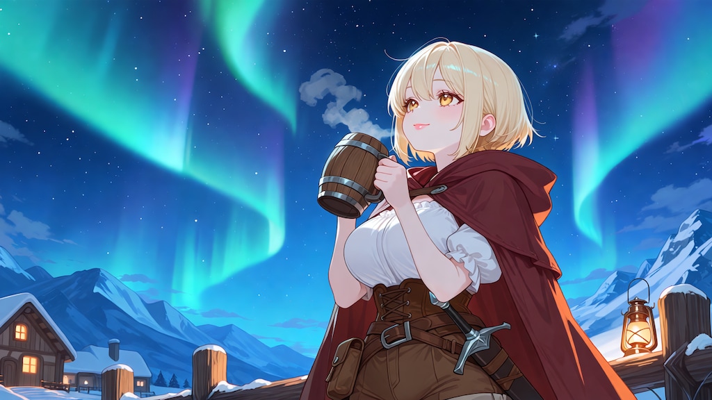 燃える夜空