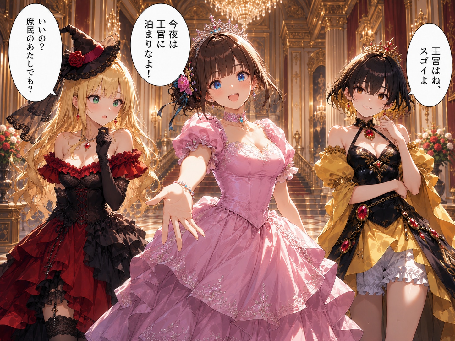 姫様の部屋にお泊り