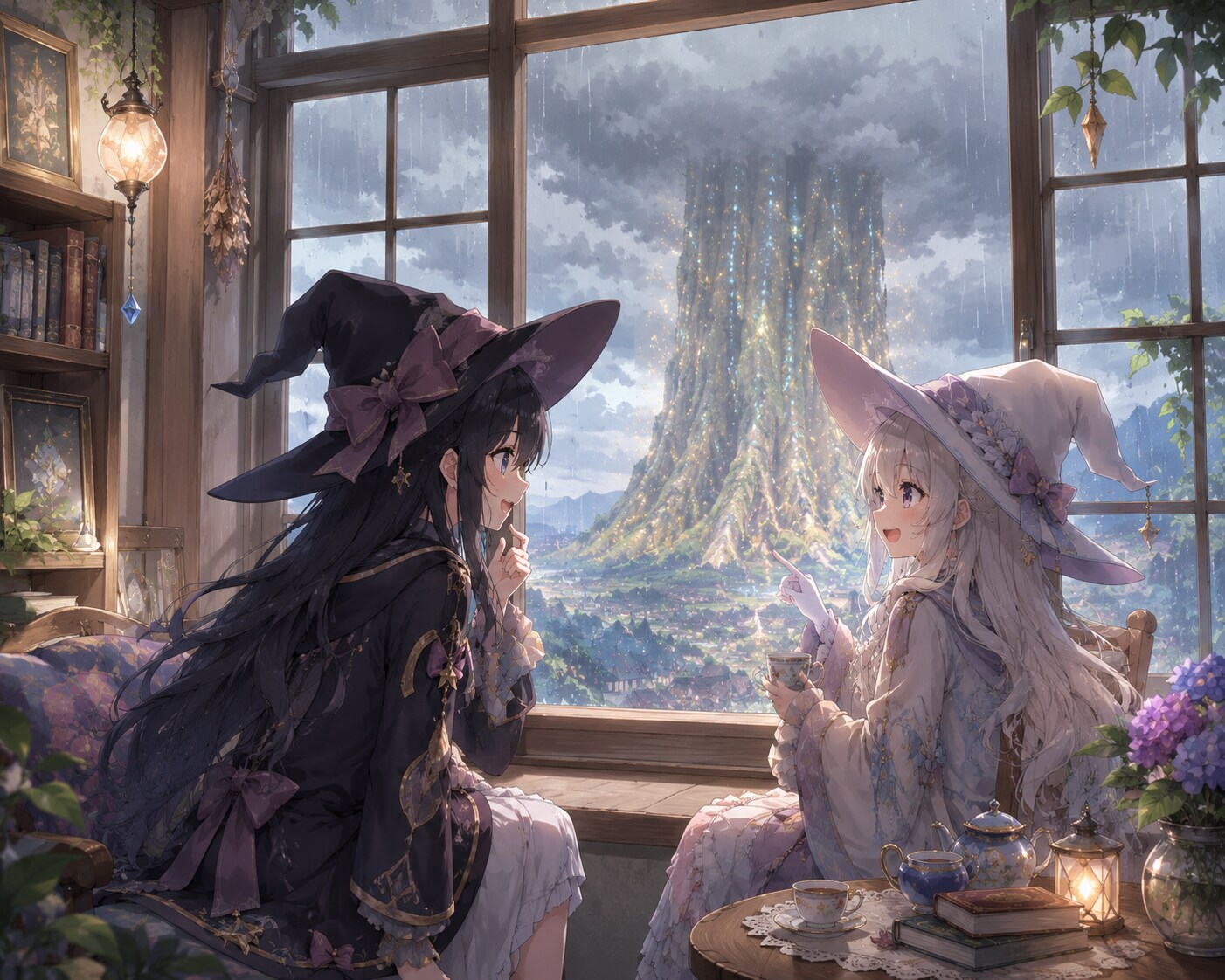 雨の日の魔女ちゃん達のお茶会