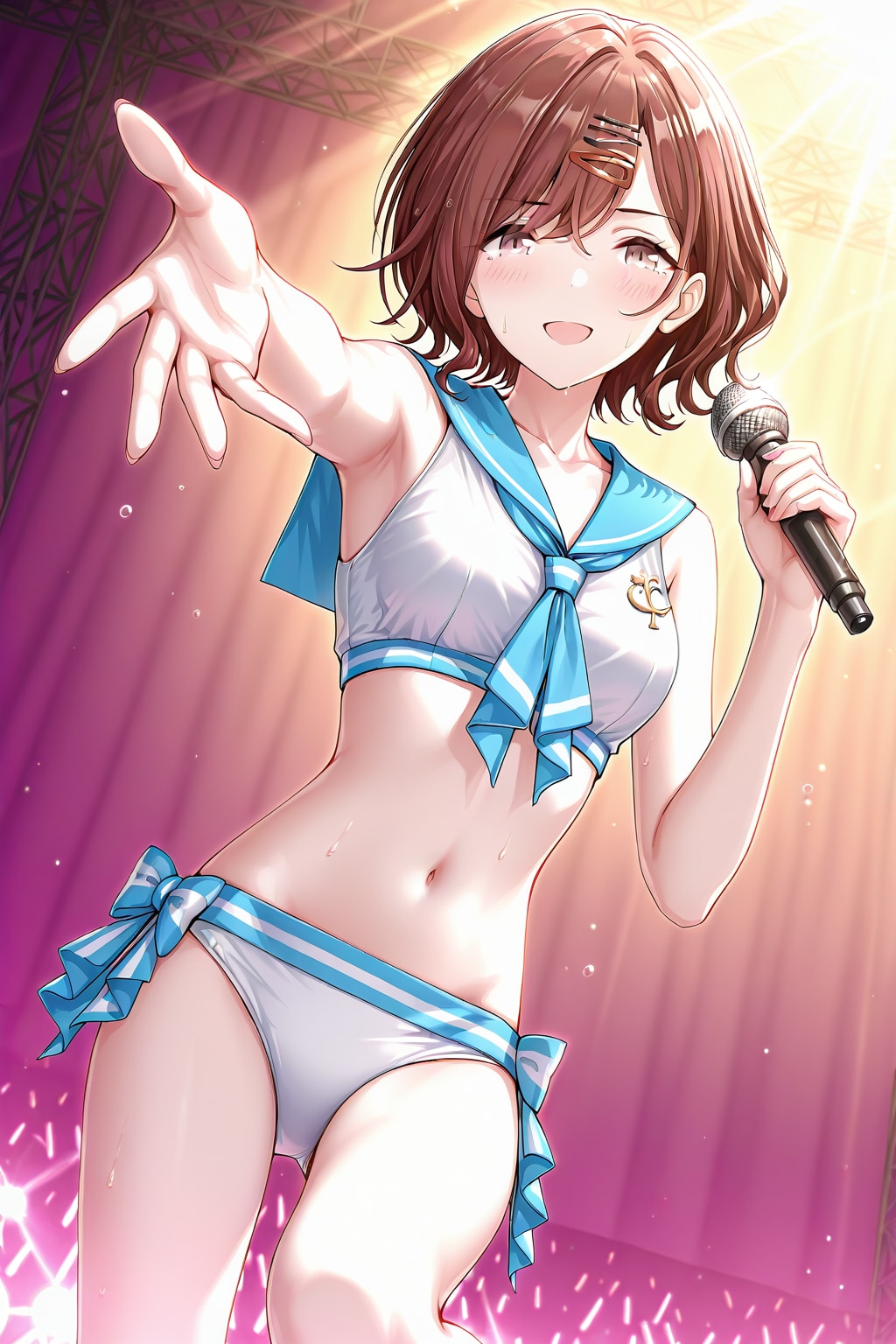 【コンサート】樋口円香　セーラー水着で歌う　by #QILIN