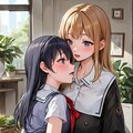百合特集。美少女同士の友情？って素敵だなー❤️ 4枚目