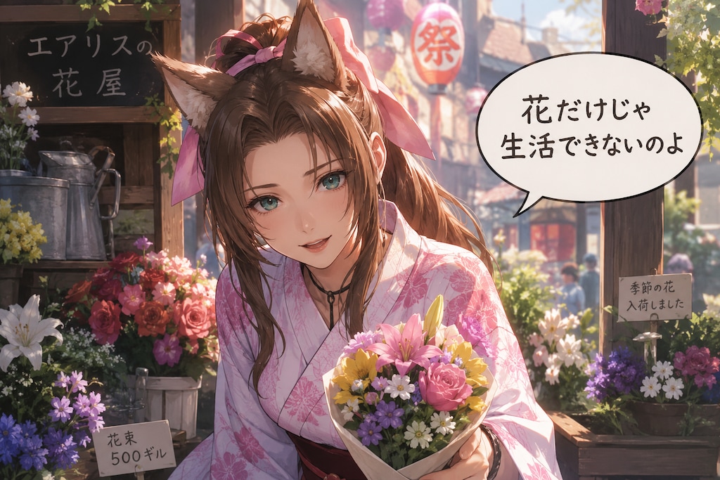 花では食えない