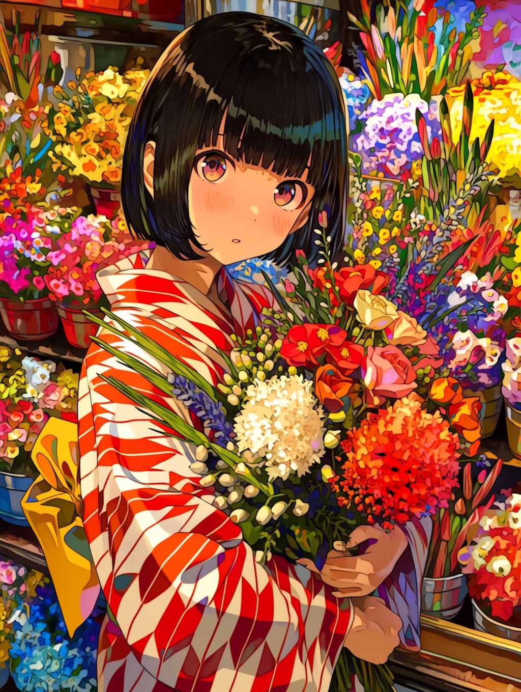 大正時代の花屋