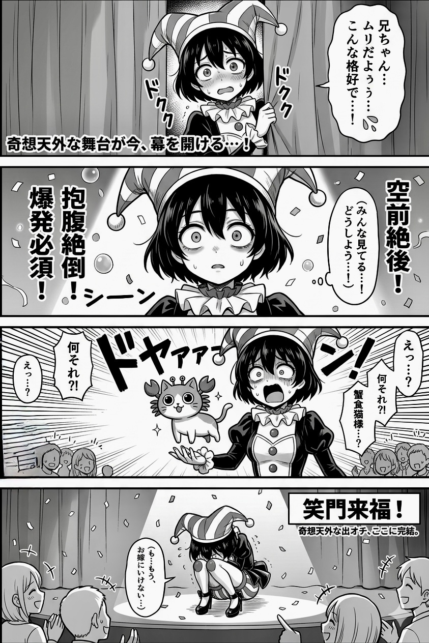 兄ちゃん…渾身の出落ちなんてムリだよぅ…💦