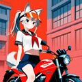 バイク通学 2枚目