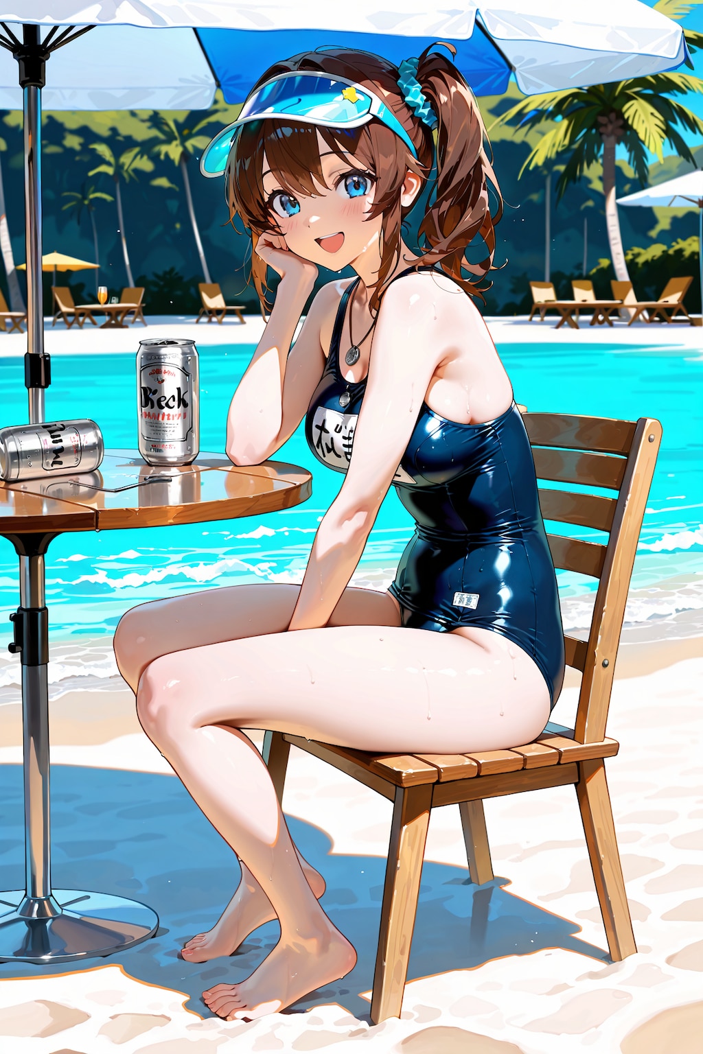 スク水とスーパードライ