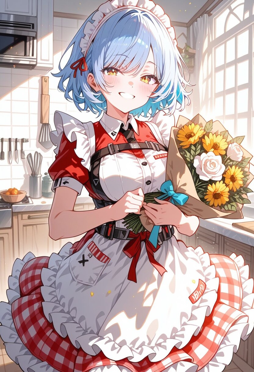 Days AI 「花束を持つメイド」