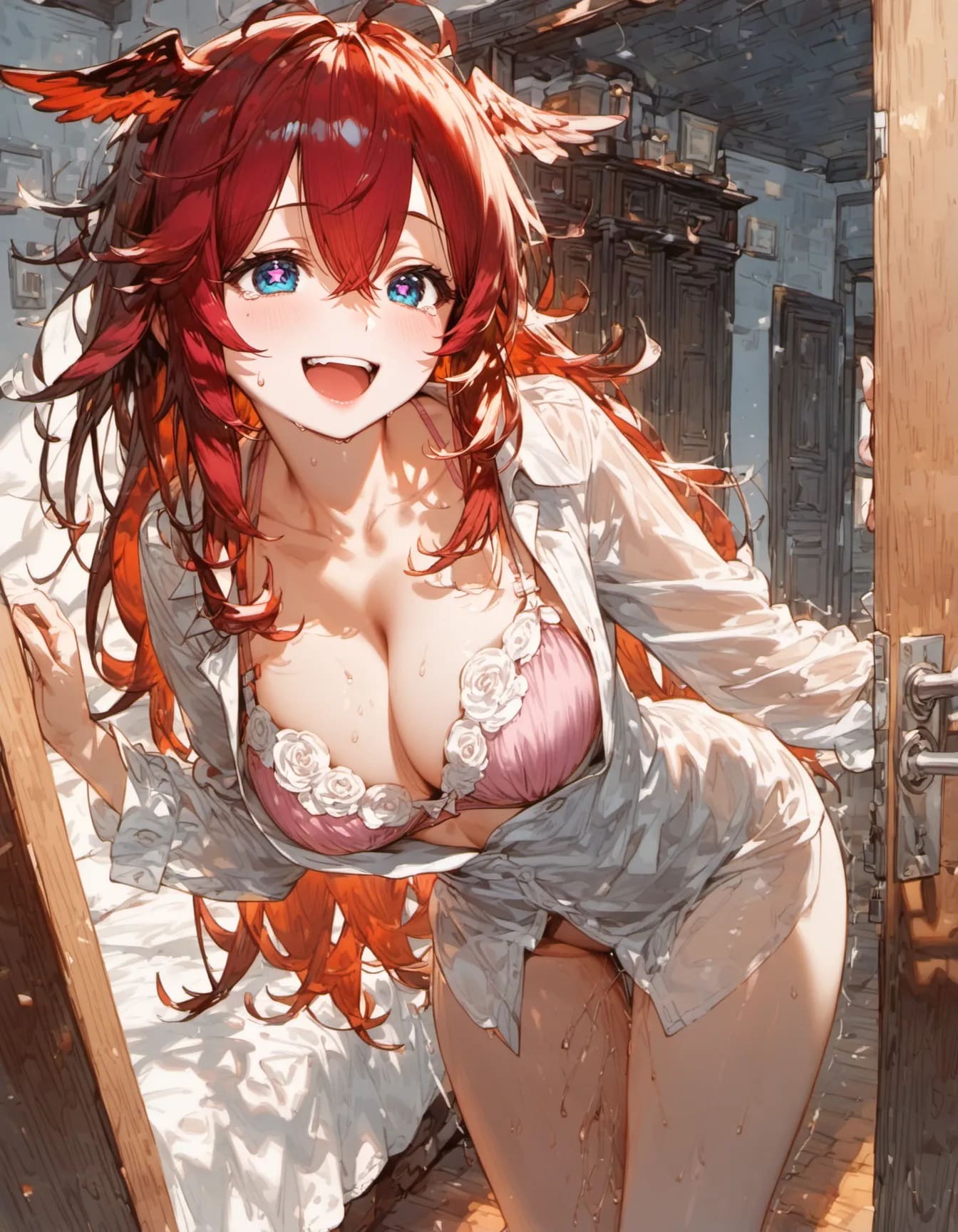 Wet Hair, Bright Eyes, Open Door
