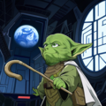 地球の様子を見るマスター・ヨーダ 2枚目