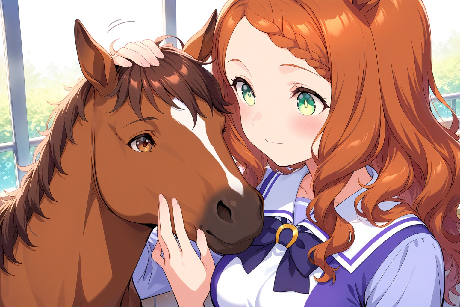 お馬さんのお顔って、みんな違うんですよね～