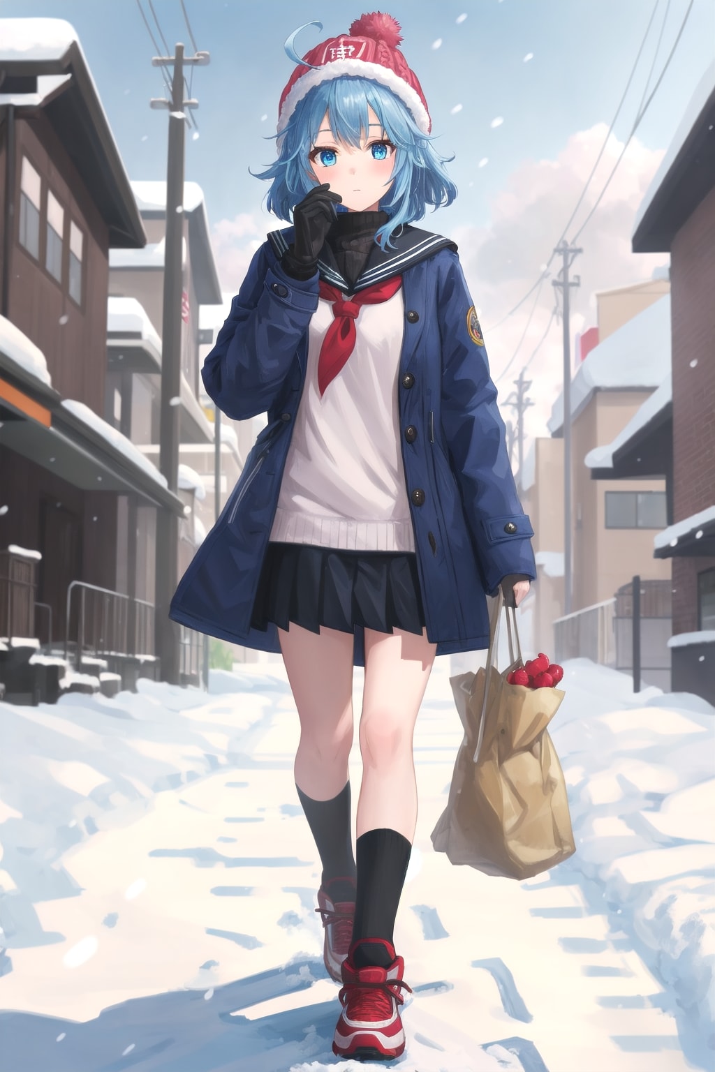 （無表情で）………寒い。