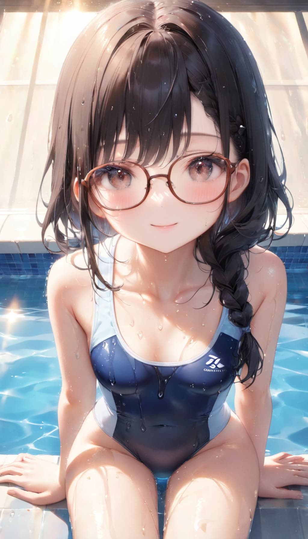 小夜のスク水