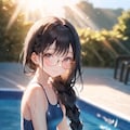 小夜のスク水 4枚目