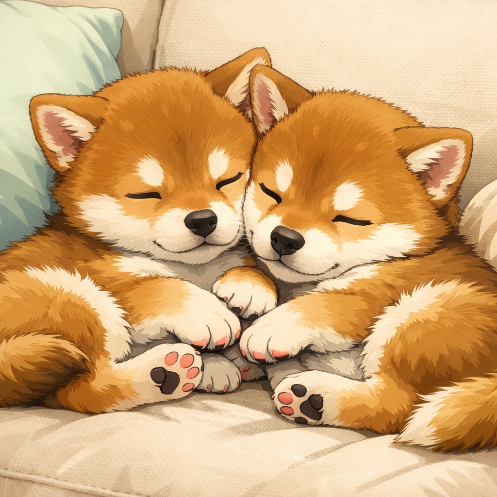 双子シバイッヌ | の人気AIイラスト・グラビア