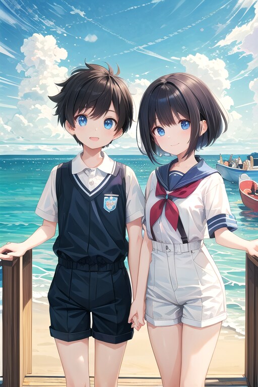 手繋ぎ男の子