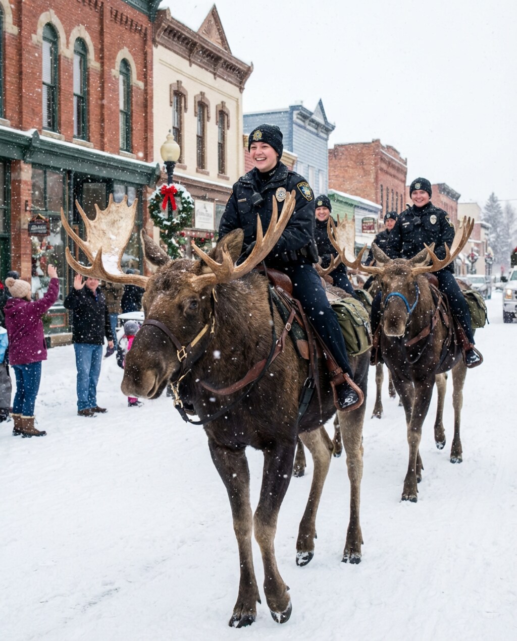 騎ヘラジカ警官