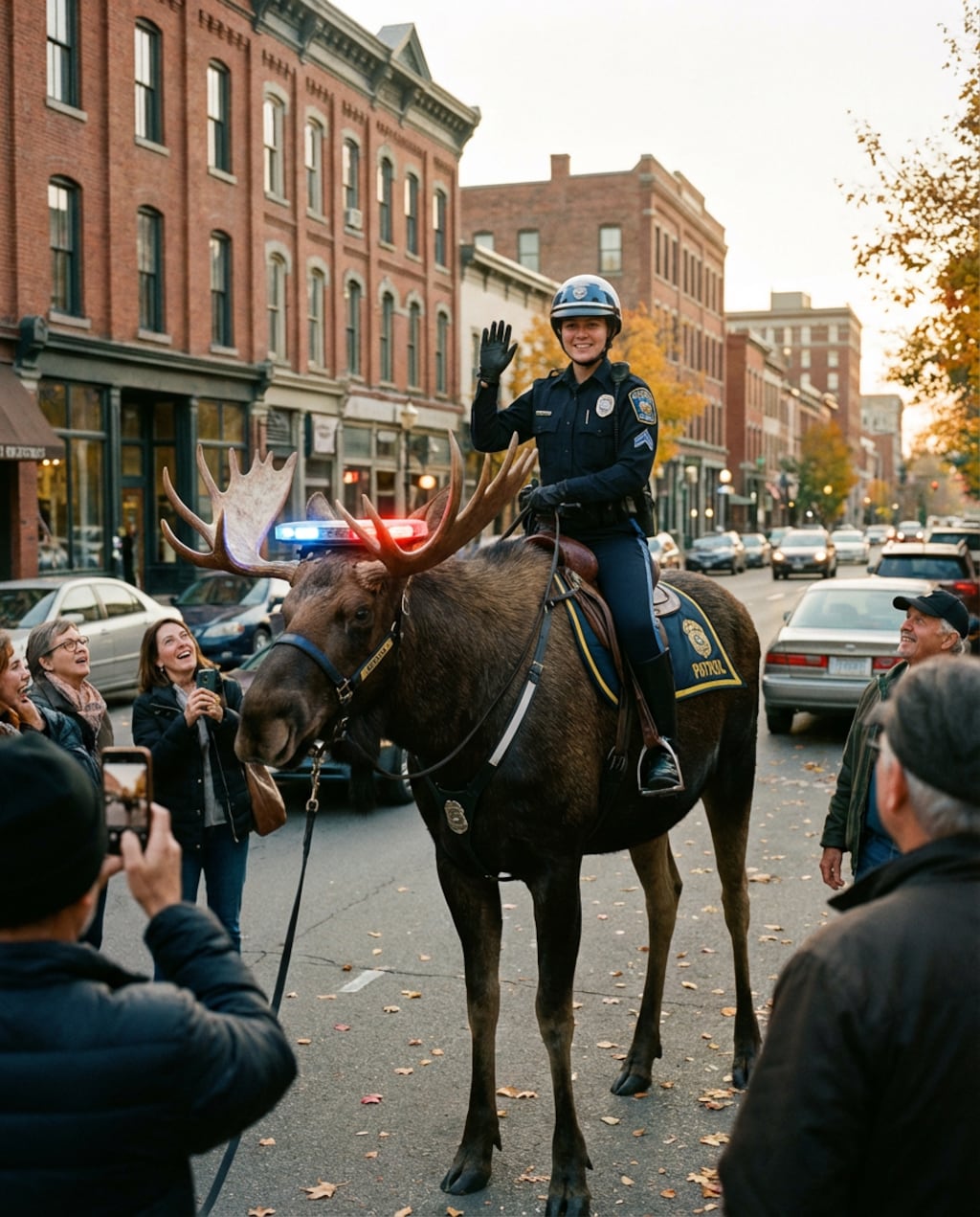 騎ヘラジカ警官