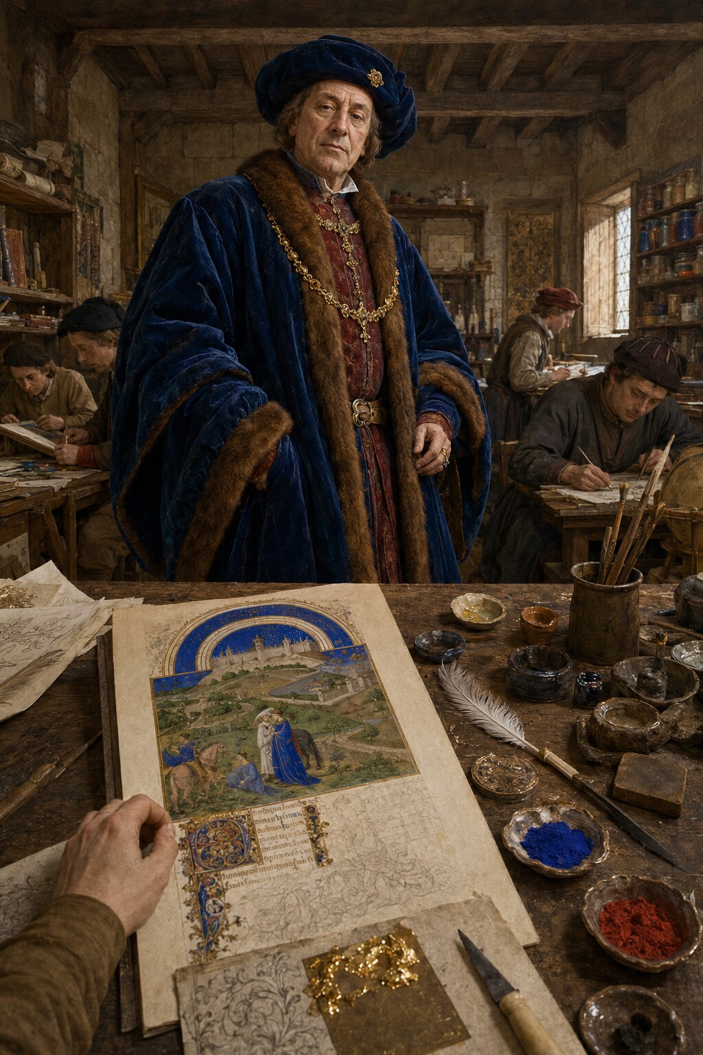 【歴史：『1412年、彩飾画家が見たベリー公ジャン』】