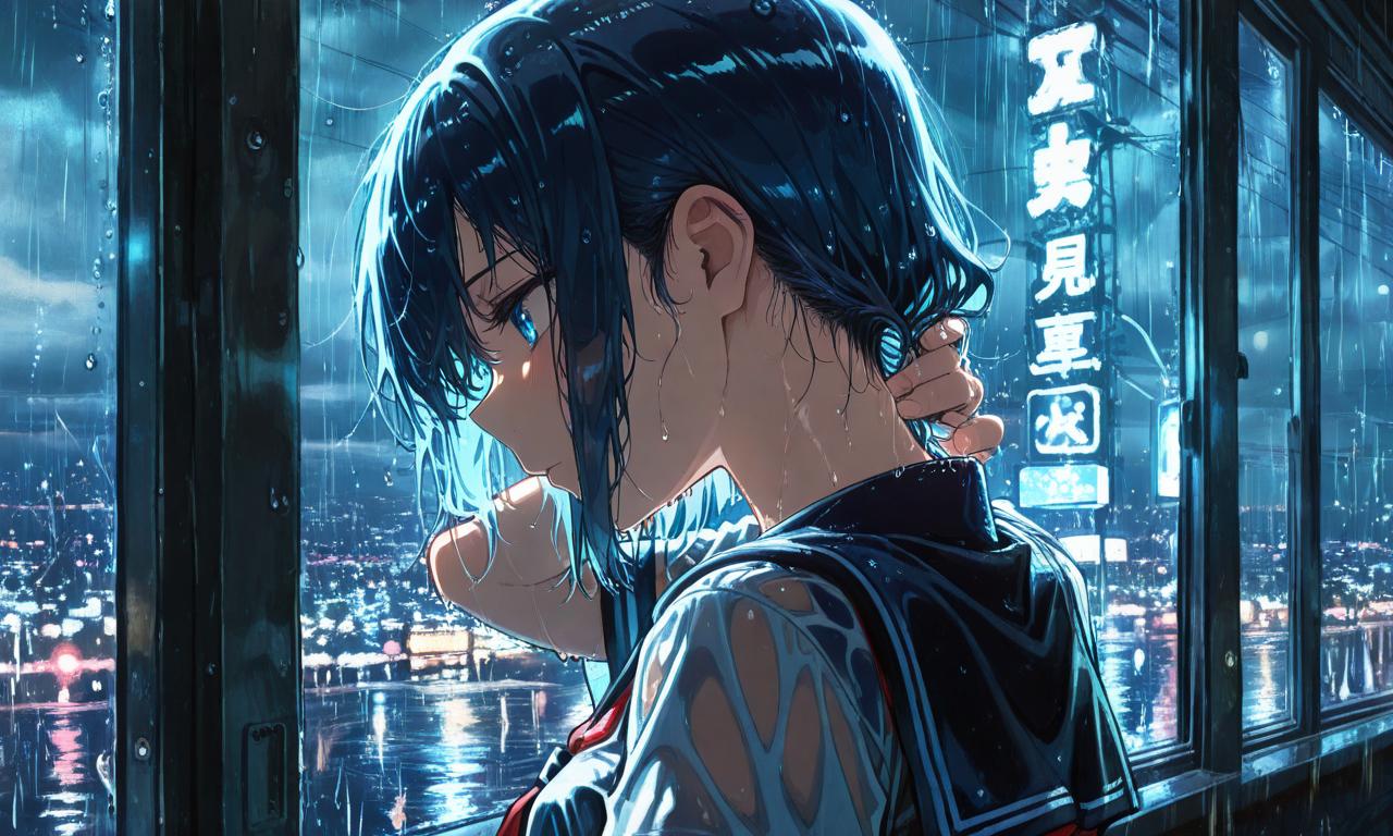 ある日の雨宿り☂︎*̣̩⋆̩*