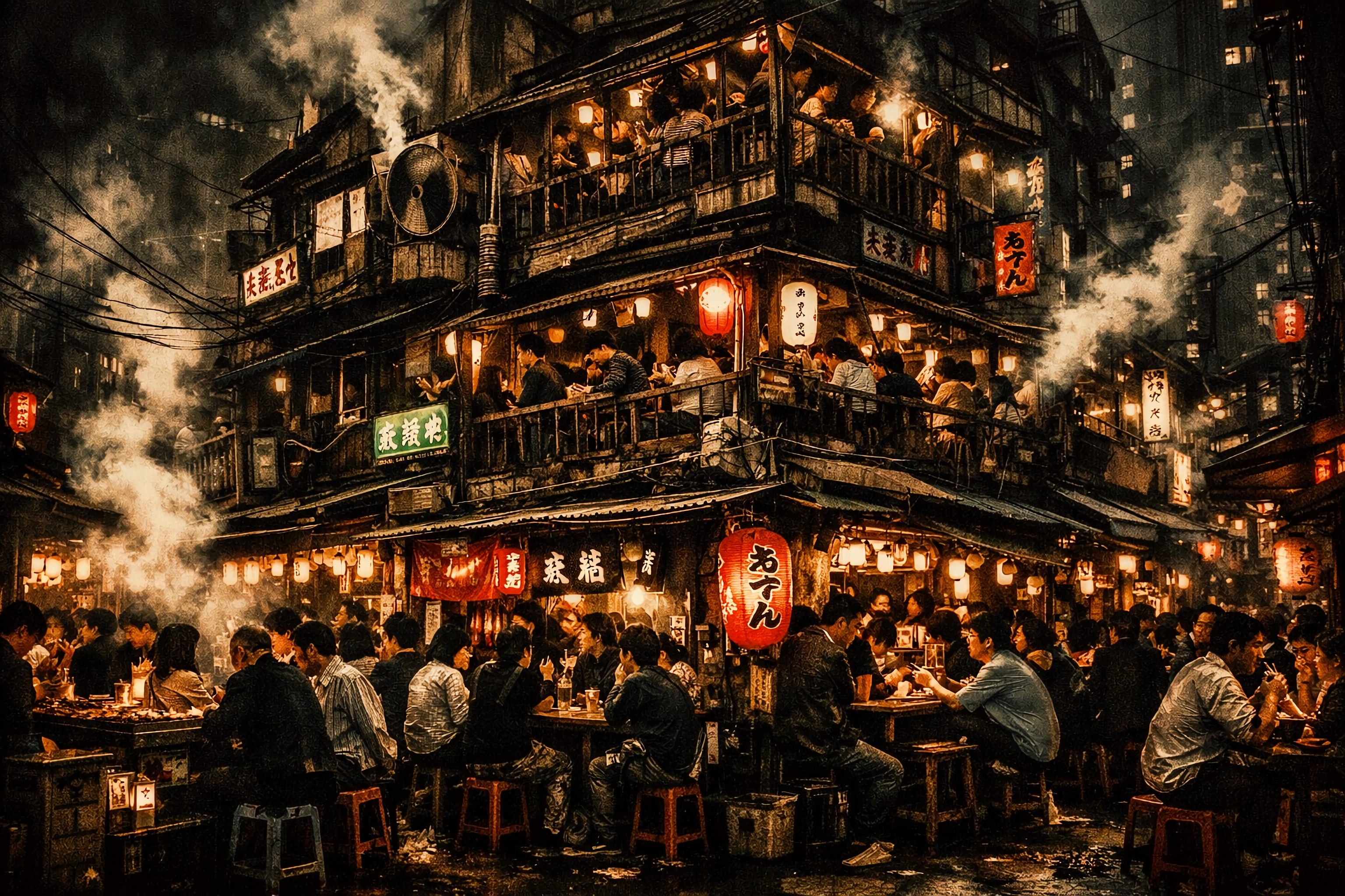 下町の繁盛店 | の人気AIイラスト・グラビア