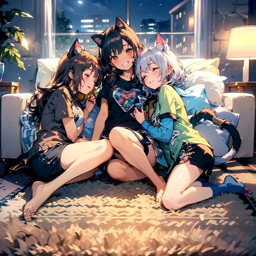 寝落ちしちゃった(ベッドに連れていってあげて)