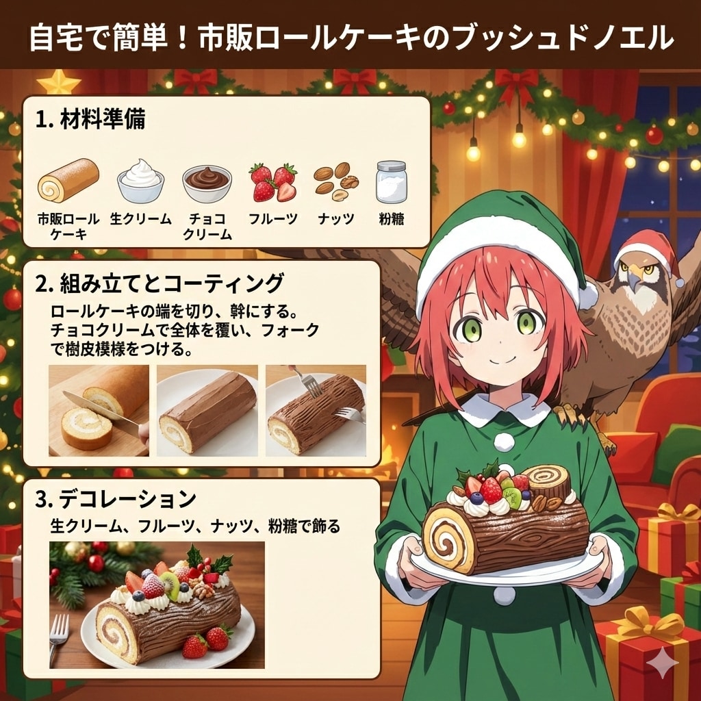 お手軽ブッシュ・ド・ノエル | の人気AIイラスト・グラビア